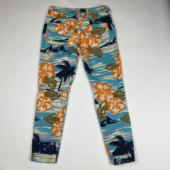 NEW G-Star Pharrell Williams Elwood X25 Aloha Print Pants Jeans Womens 26 x 32 - Picture 2 of 16